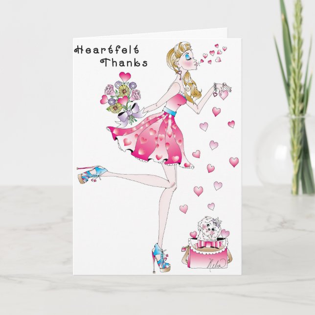 Carte Note de Merci (Devant)