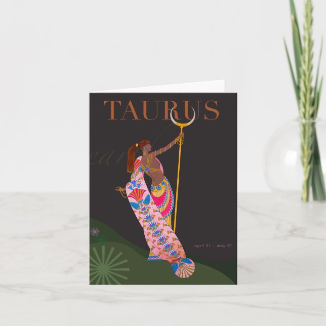 Carte Note de Taureau (Devant)