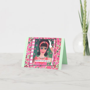CARTE NOTECARD-ALWAYS TARD MAIS EN VALEUR L'ATTENTE