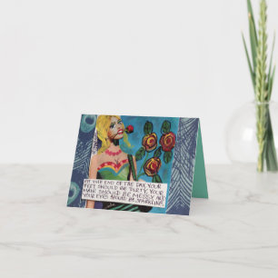 CARTE NOTECARD-AT LA FIN DU JOUR