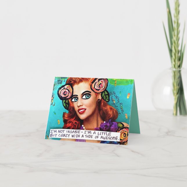 CARTE NOTECARD-I AM NON ALIÉNÉ (Devant)