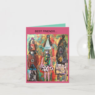 CARTE NOTECARD- MEILLEURS AMIS…