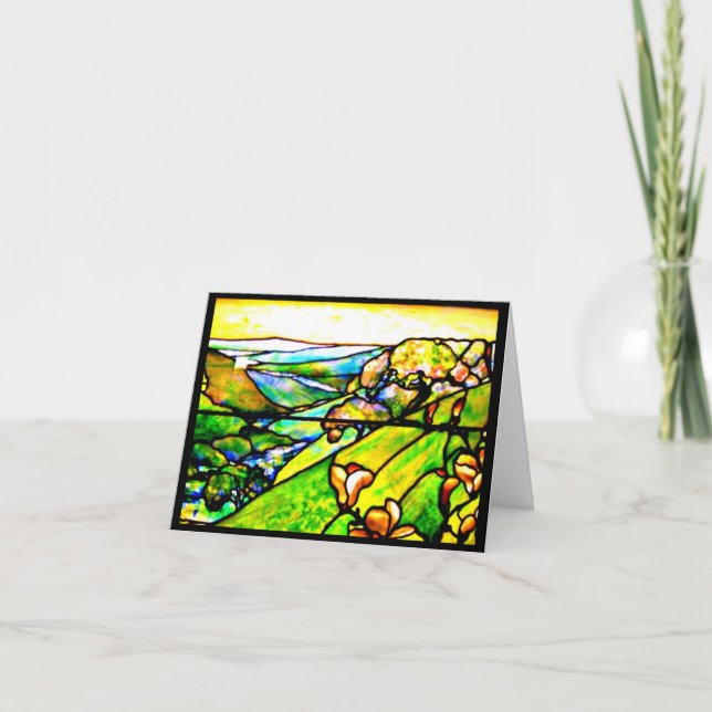 Carte Notecard Stained Glass-Louis Tiffany 4 (Devant)