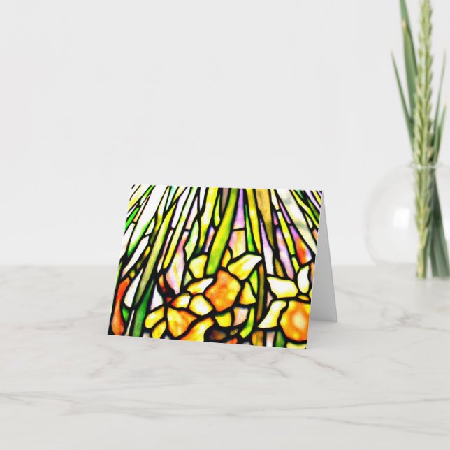 Carte Notecard Stained Glass-Louis Tiffany 6 (Devant)