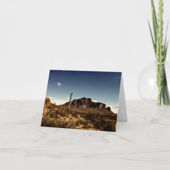 Carte Notecard Superstition Mountains Arizona (Devant)
