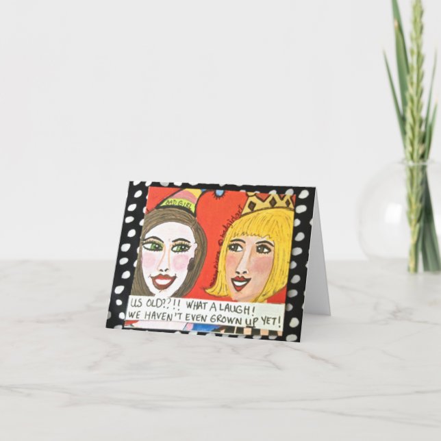 CARTE NOTECARD-US VIEUX ? AUCUNE MANIÈRE ! (Devant)