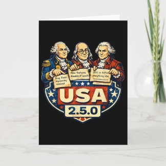 Carte Notes de patch Usa 2.5.0 Pères fondateurs Drôle