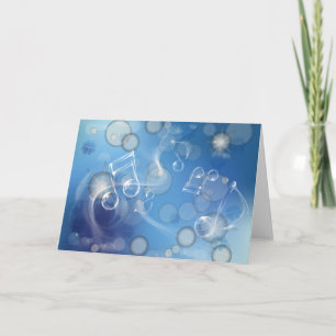 Carte Notes musicales en verre d'Imaginaire