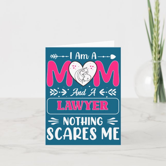 Carte Nothing Es Me Funny Lawyer Mom Quote  (Devant)