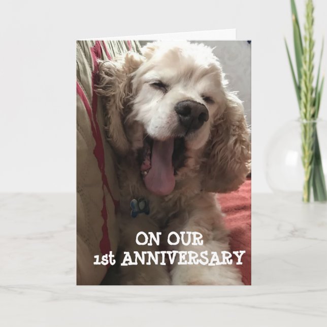 CARTE **NOTRE 1ER ANNIVERSAIRE* REMPLI D'AMOUR / AMUSEME (Devant)