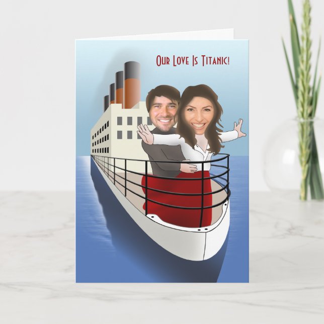 Carte Notre Amour Est Titanic (Devant)