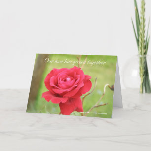 Carte Notre amour s'est développé ensemble
