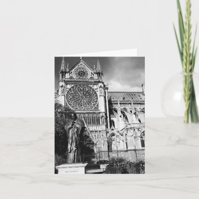Carte Notre Dame Cathedral, Paris ~ blank note card (Devant)