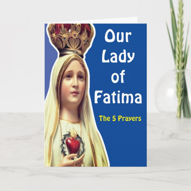 Carte Notre-Dame de Fatima (Devant)