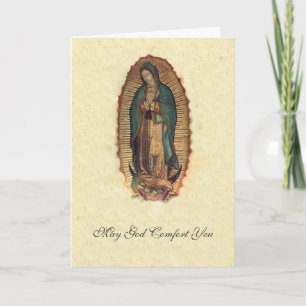 Carte Notre-Dame de Guadalupe Condoléances