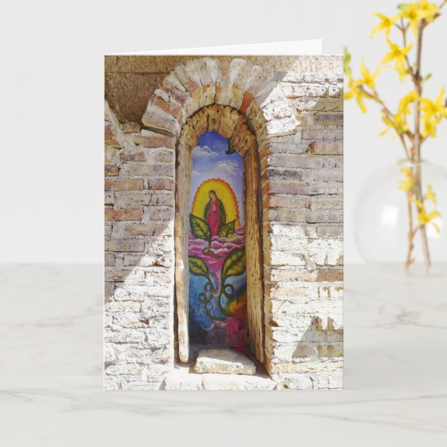 Carte Notre-Dame de Guadalupe, Rosarito, Mexique - (Fleur jaune)