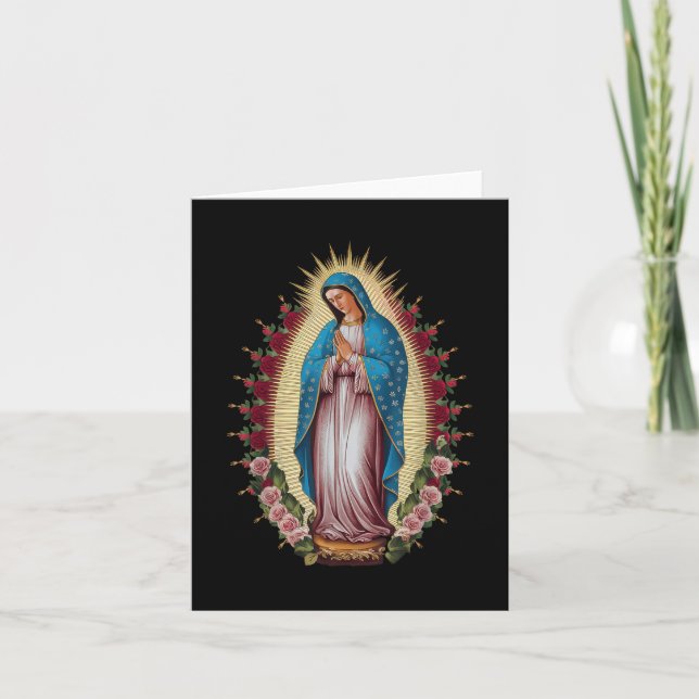 Carte Notre Dame de Guadalupe Vierge Marie  (Devant)