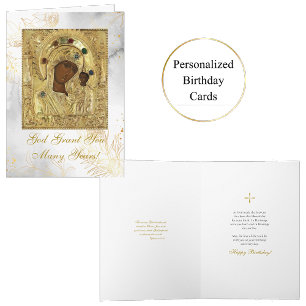 Carte Notre-Dame de Kazan, les Theotokos, Anniversaire d