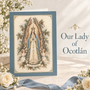 Carte Notre-Dame d'Ocotlán Vierge catholique vintage