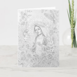 Carte Notre-Dame du Rosaire, Dessin,