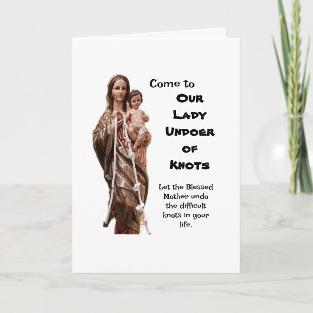 Carte Notre-Dame qui a des noeuds (Devant)