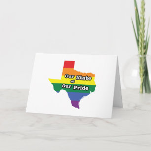 Carte Notre état de notre fierté Texas