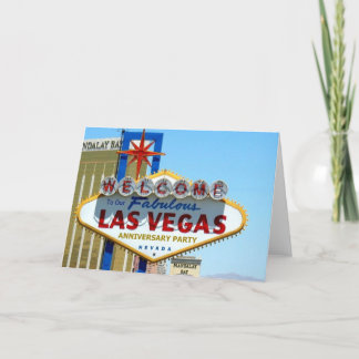 Carte Notre Fabulous Las Vegas Anniversaire Card