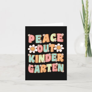 Carte Notre jardin d'enfants mignon super dernier jour d