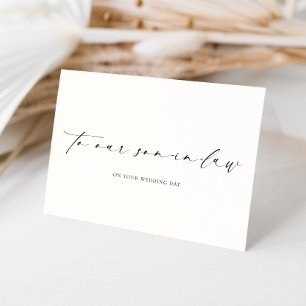 Carte Notre jour de mariage de beau-fils Ellesmere