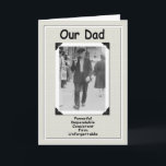 Carte Notre papa - le vieil anniversaire de pet<br><div class="desc">Modifiez les mots intérieurs pour l'occasion !</div>