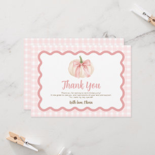Carte Notre Petit Citrouille a un An Merci 