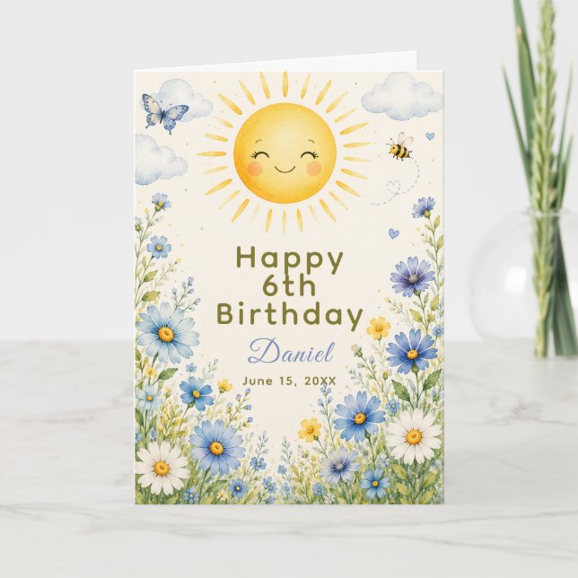 Carte Notre Petit Rayon de Soleil (Devant)