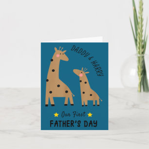 Carte Notre premier Father's Day 2026, Cadeau drôle de g