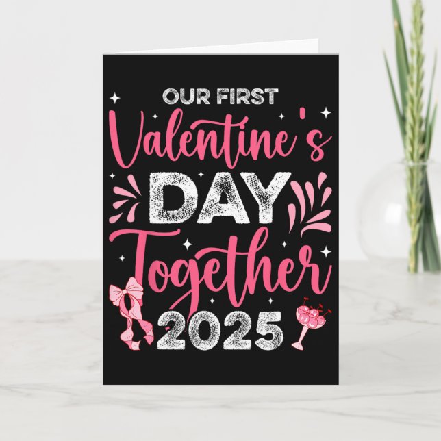 Carte Notre premier jour de la Saint-Valentin ensemble 2 (Devant)