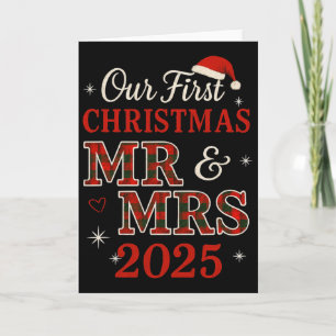 Carte Notre Premier Noël Comme M. Et Mme 2025 Correspond