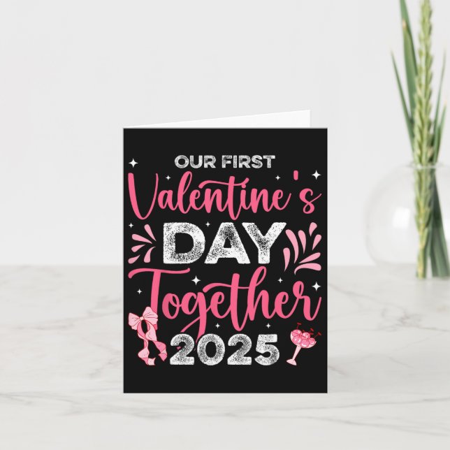 Carte Notre première Saint Valentin Ensemble 2025 Husbyn (Devant)