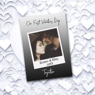 Carte Notre première Saint Valentin Retro personnalisé