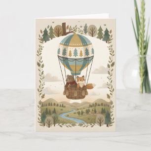 Carte Notre slogan Coeurs Pleins de la nurserie Rustique