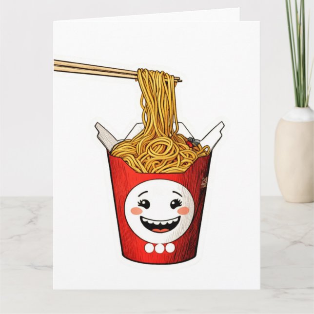 Carte Nouilles souriantes (Devant)