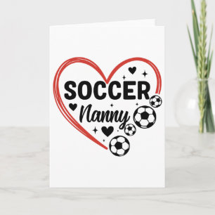 Carte Nounou de football Nounou de joueur de football