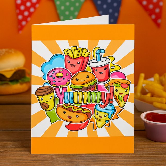 Carte Nourriture Rapide Délicieuse (Créateur téléchargé)