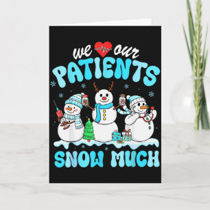 Carte Nous aimons nos patients Snow Much Funny Snowman C