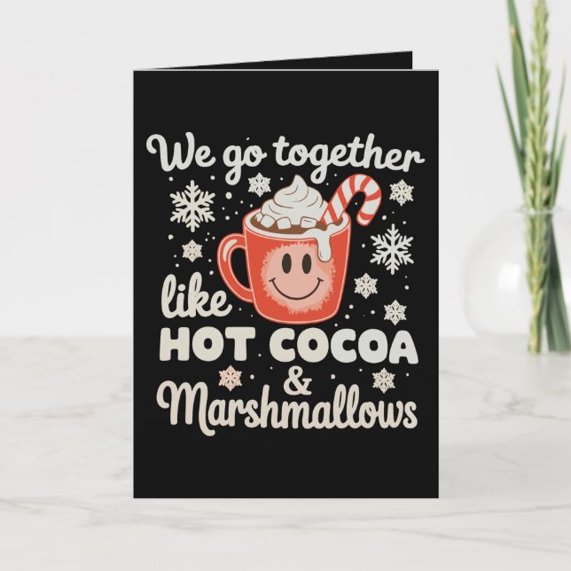Carte Nous allons ensemble comme des guimauves de cacao  (Devant)