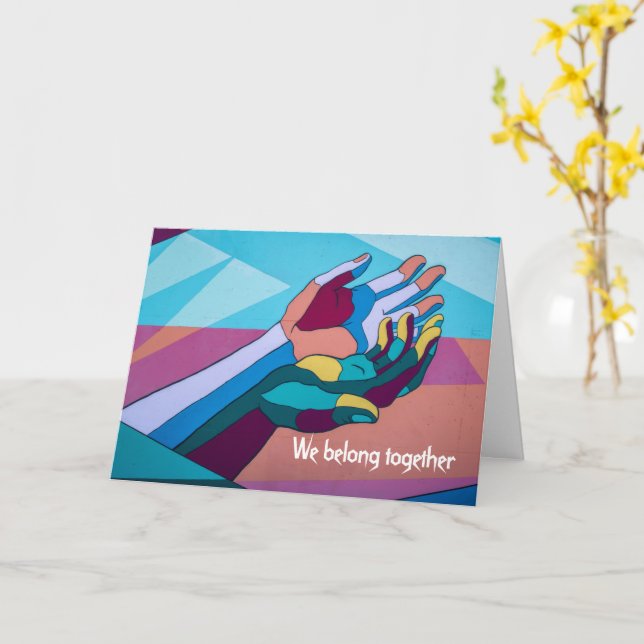 Carte Nous Appartenons Ensemble, Comme Yin & Yang (Fleur jaune)