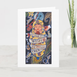 Carte Nous avons fait un SOUHAIT et VOUS êtes venu VRAI