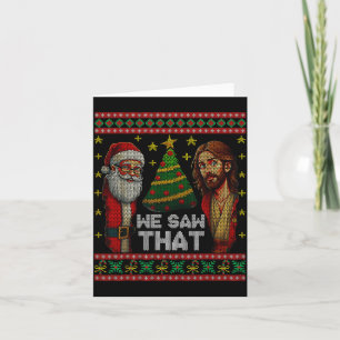 Carte Nous avons vu que Jésus et Santa Christian sale pu