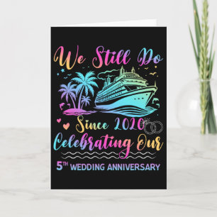 Carte Nous célébrons toujours notre 5e anniversaire de m