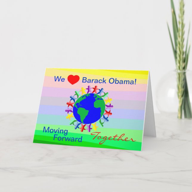 Carte Nous coeur Barack Obama ! Vote sur 11/06/12 (Devant)