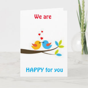 CARTE NOUS DISONS "FÉLICITATIONS" ET VOUS NOUS MANQUERON