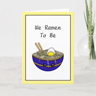 Carte Nous Étions Destinés À Être Ramen Pun